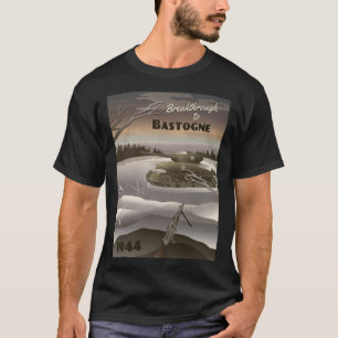 T-shirt Bastogne 1944 - Poster de voyage de la bataille de