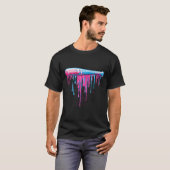 T-shirt Bat De Baseball Avec Épersion Drivers Pour Hommes (Devant entier)