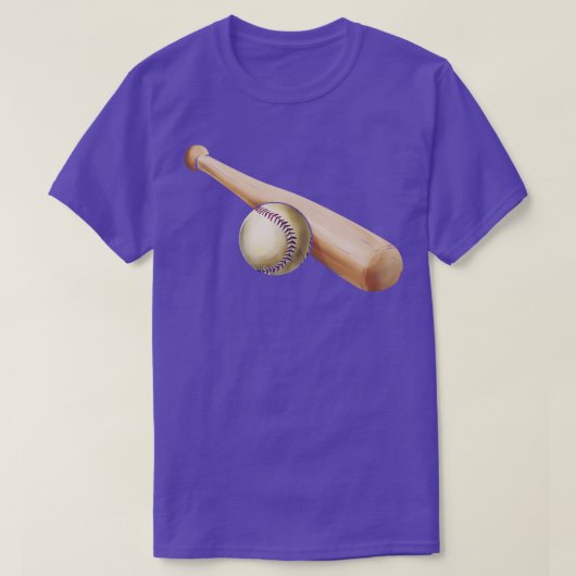 T-shirt Bat Et Balle De Baseball (Design devant)
