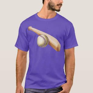 T-shirt Bat Et Balle De Baseball