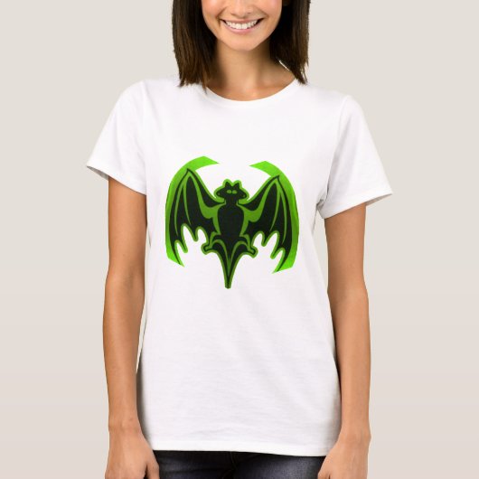 T-shirt Bat Green MUSEUM Zazzle Cadeaux (Devant)
