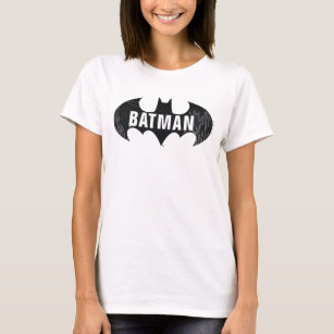 T-shirt Bat Logo With Gotham Etching
