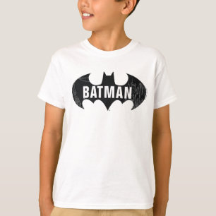 T-shirt Bat Logo With Gotham Etching