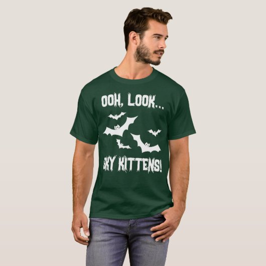 T-shirt Bat Lover Sky Kittens Bats Lover Mignonne (Devant entier)