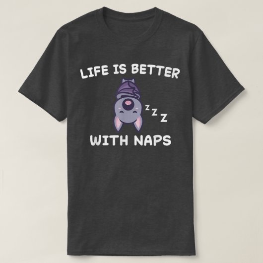 T-shirt Bat Nap Pyjama Dormir (Design devant)