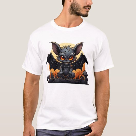 T-shirt Bat Vampire d'Halloween (Devant)
