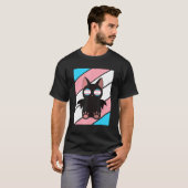 T-shirt Bat With Pride Transgender Flag LGBTQ Proud Ally P (Devant entier)