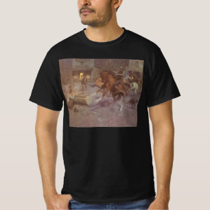 T-shirt Bataille au Roundup Saloon par Bill Gollings