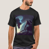 T-shirt Bataille Chevalier contre Dragon (Devant)