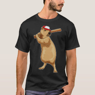 T-shirt Bataille de baseball Capybara