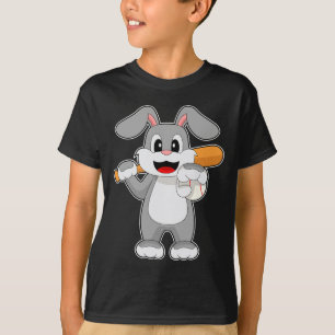 T-shirt Bataille de baseball de baseball de lapin Sports