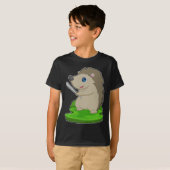 T-shirt Bataille de baseball de Hedgehog (Devant entier)