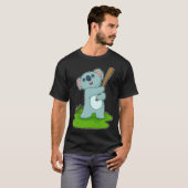 T-shirt Bataille de baseball de Koala (Devant entier)