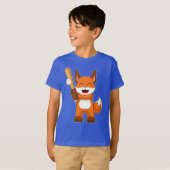 T-shirt Bataille de baseball Fox (Devant entier)