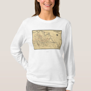 T-shirt Bataille de Chickamauga - carte panoramique de