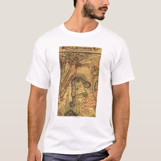 T-shirt Bataille de Gettysburg (Devant)