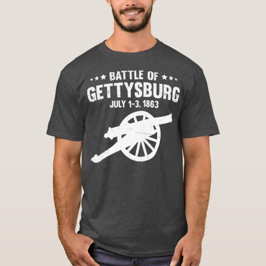 T-shirt Bataille de Gettysburg Pennsylvanie américaine (Devant)