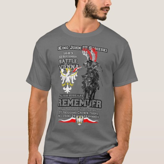 T-shirt Bataille de Vienne polonais Hussars (Devant)