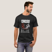 T-shirt Bataille d'échecs entre l'ange et le diable, batai (Devant entier)