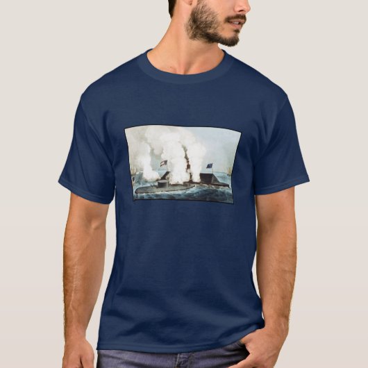T-shirt Bataille du moniteur et du Merrimack (Devant)