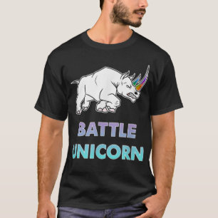 T-shirt Bataille Unicorn Rainbow Rhino 371