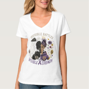 T-shirt Batailles invisibles, force visible Maladie chroni