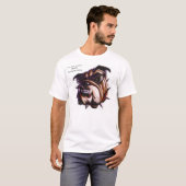 T-shirt Bataillon de bouledogue (Devant entier)