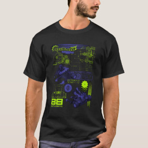 T-shirt Bataillons Sawblaze Schéma de bataille