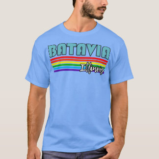 T-shirt Batavia Illinois Pride Batavia LGBT Cadeau LGBT LG