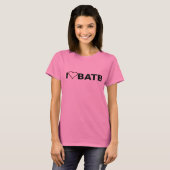 T-shirt BATB Coeur I - Trim noir et blanc (Devant entier)