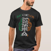 T-shirt BATCHELOR Irlandais Nom Shamrock Irlande Drapeau F (Devant)