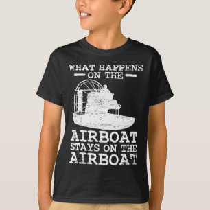 T-shirt Bateau à air capitaine de bateau navigation vintag