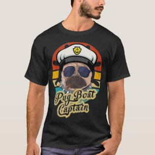 T-shirt Bateau à canot Propriétaire de Carlin de chien Bat
