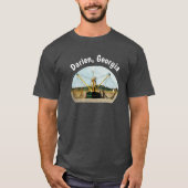 T-shirt Bateau à crevettes Darien Georgia (Devant)