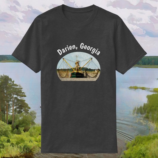 T-shirt Bateau à crevettes Darien Georgia