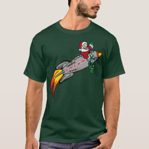 T-shirt Bateau à fusée Santas