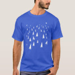 T-shirt Bateau à voile<br><div class="desc">Bateaux à voile courent sur une mer étincelante. Un design nautique amusant pour tous ceux qui aiment la voile. Art original de Nic Squirrell.</div>