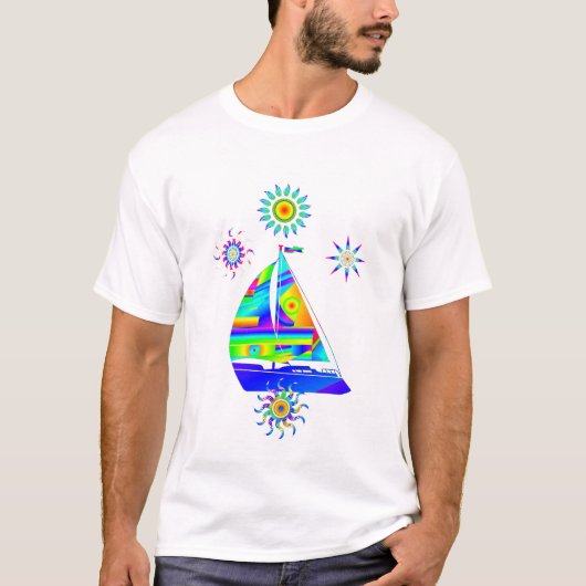 T-shirt bateau à voile (Devant)