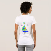 T-shirt bateau à voile (Dos entier)