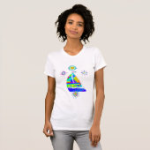 T-shirt bateau à voile (Devant entier)