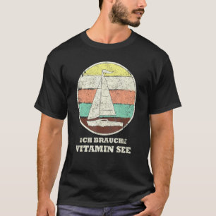 T-shirt Bateau à voile Bateau Vintage Bateau à voile Vitam