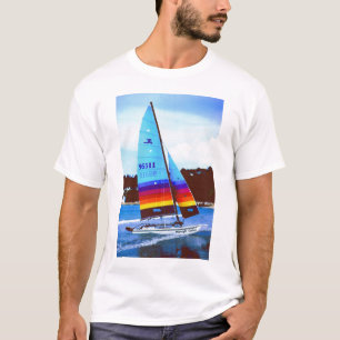 T-shirt Bateau à voile de minuit de Hobie de cowboy