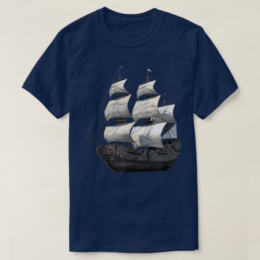 T-shirt Bateau à voile JCombs Galleon (Design devant)