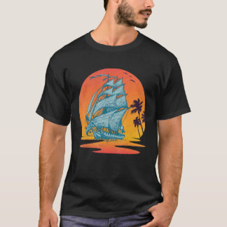T-shirt Bateau à voile Rétro Propriétaire Bateau à voile C