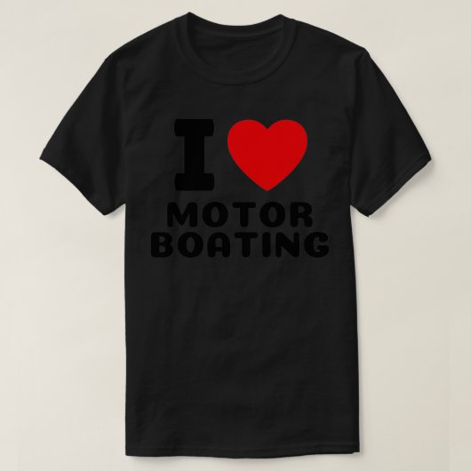 T-shirt Bateau amusant I Love Moteur Glacière s Lake Life (Design devant)