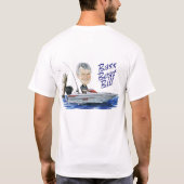T-shirt Bateau bas blanc Bill (Dos)