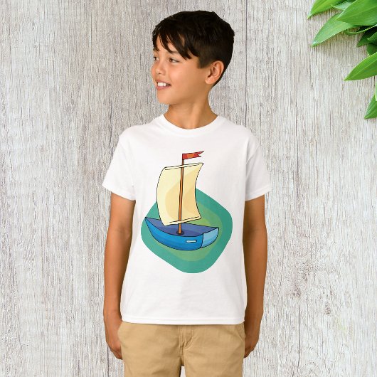 T-shirt Bateau bleu