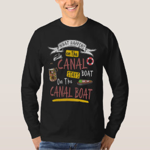 T-shirt Bateau Canal & Narrowboat Pour Propriétaires De Ba