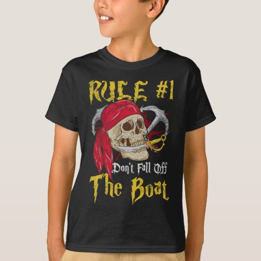 T-shirt Bateau Capitaine Pirates Fun Pirate Ne Tombe Pas T (Devant)