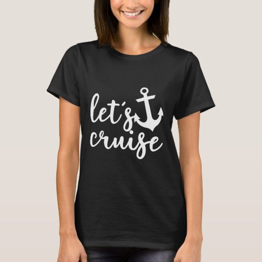 T-shirt Bateau d'Ancre Croisière Famille Couples (Devant)